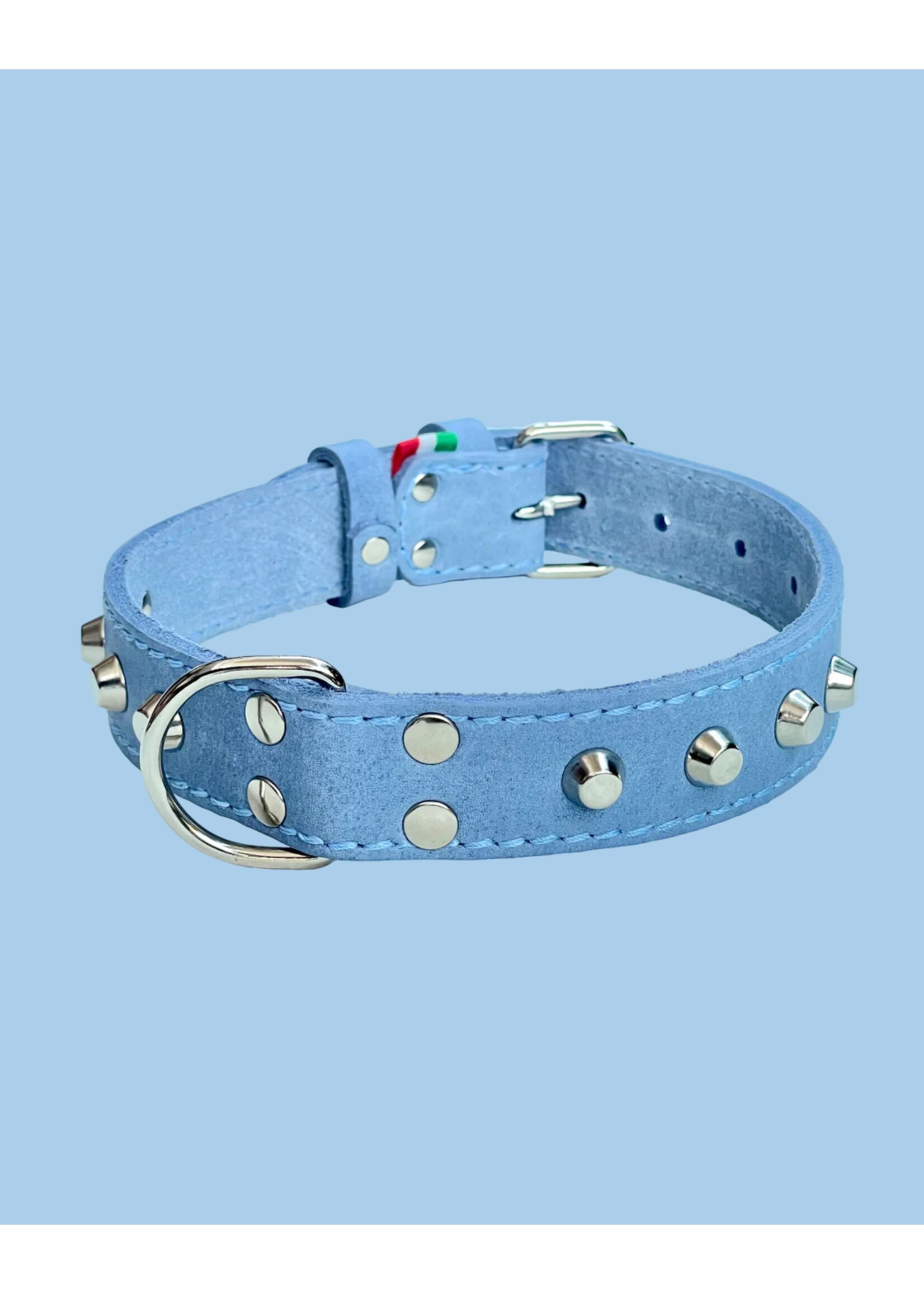 Ballatore Roma Large leather dog collars with studs by Ballatore