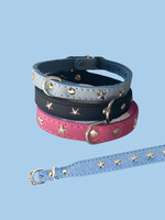 Ballatore Roma Colliers pour chien en cuir avec étoiles par Ballatore