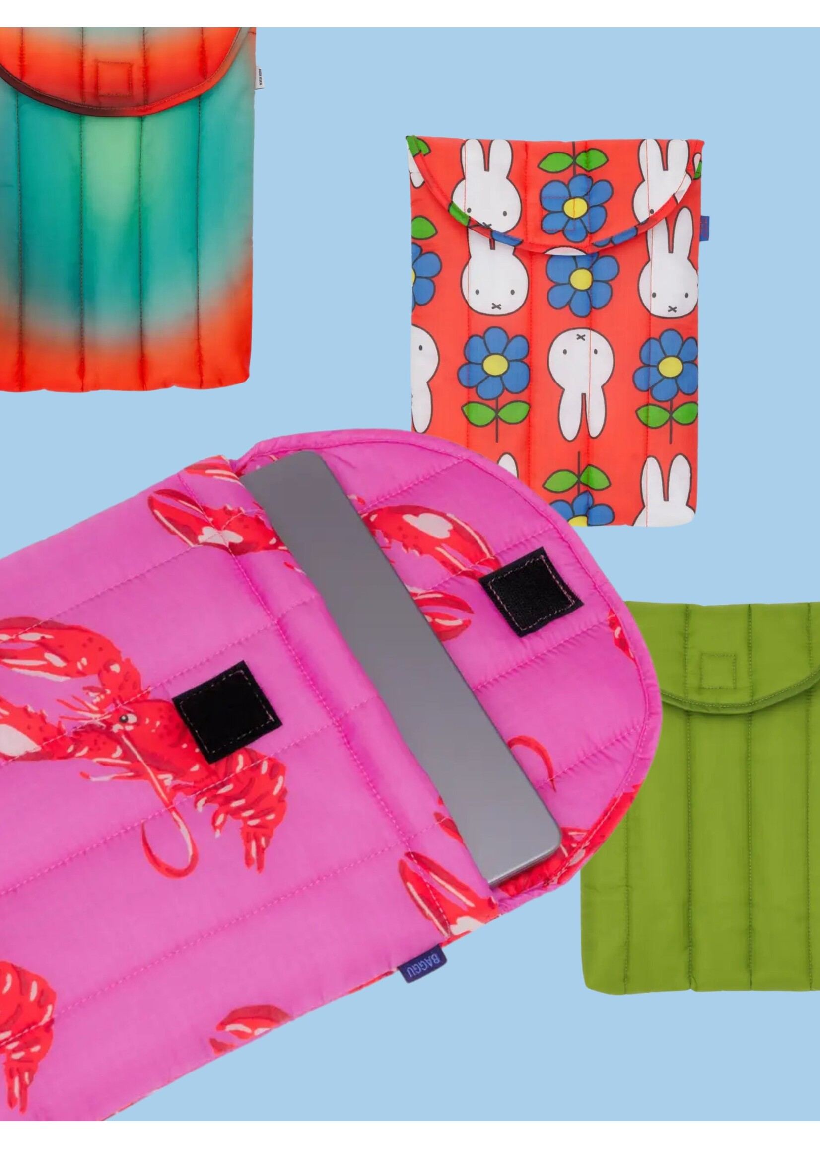 Baggu Puffy laptop sleeves 13" by Baggu