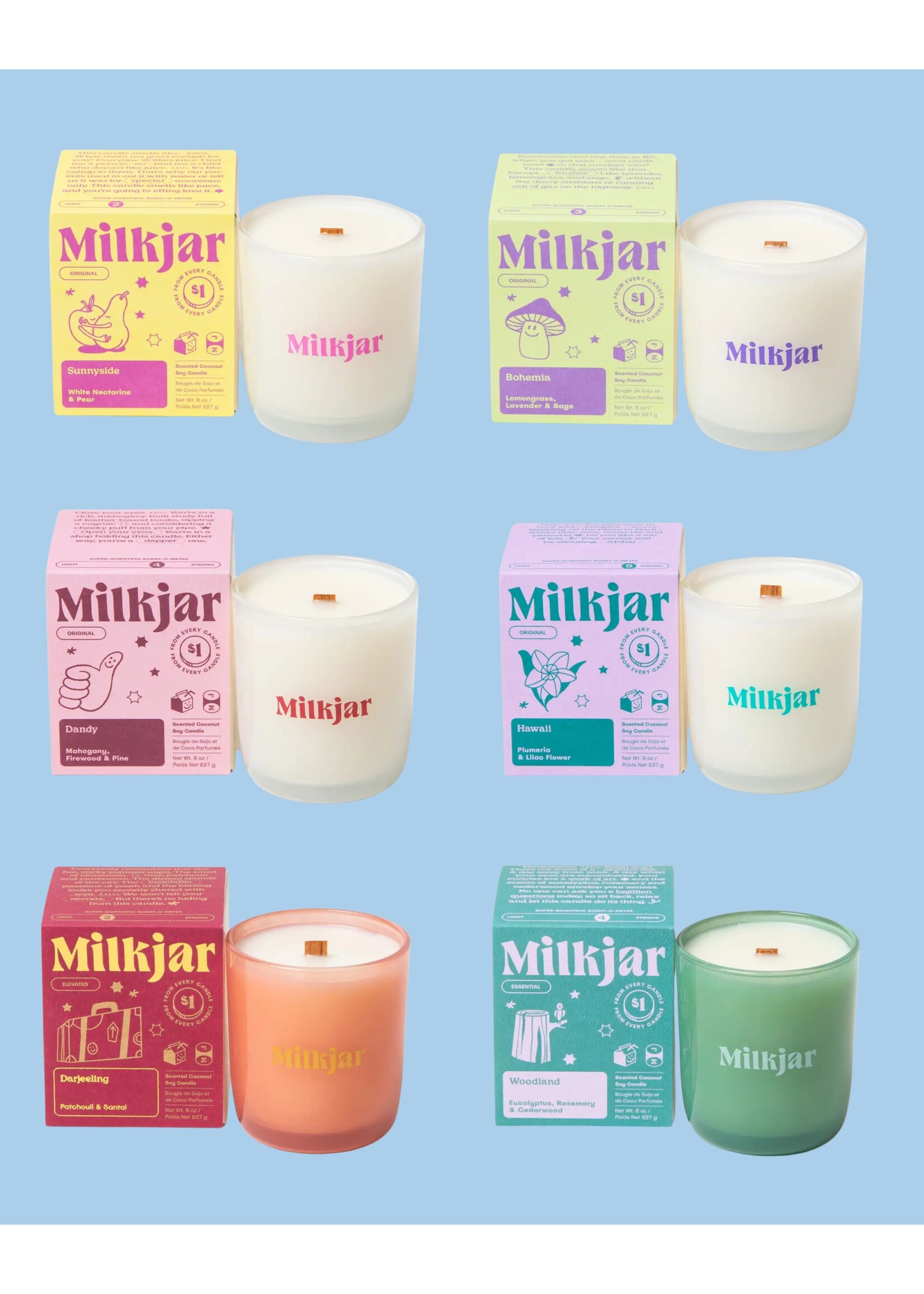 Milk Jar 8oz Candles by Milkjar