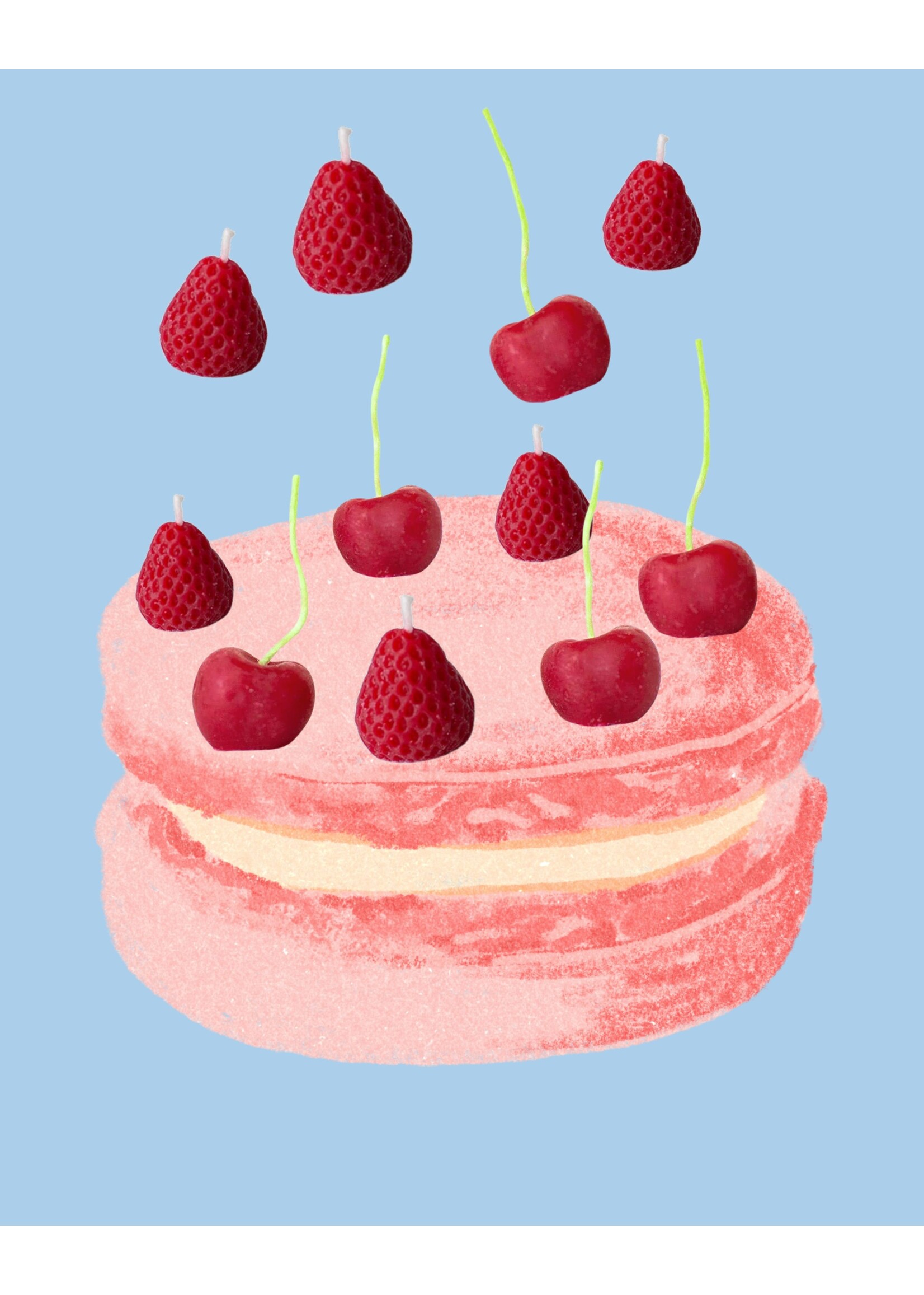Happy Organics Bougies d'anniversaire en cire d'abeille par Happy Organics