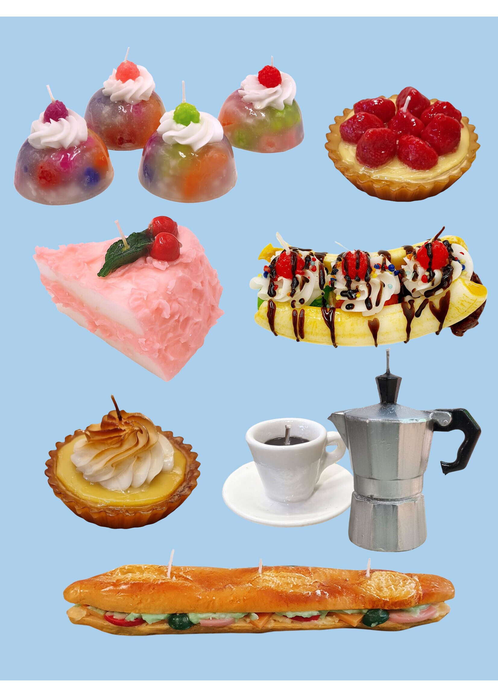 Cereria Intorna Bougies en forme d'aliments par Cereria Introna