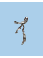Soie Lait Silver "Bow" cuff earrings by Soie Lait