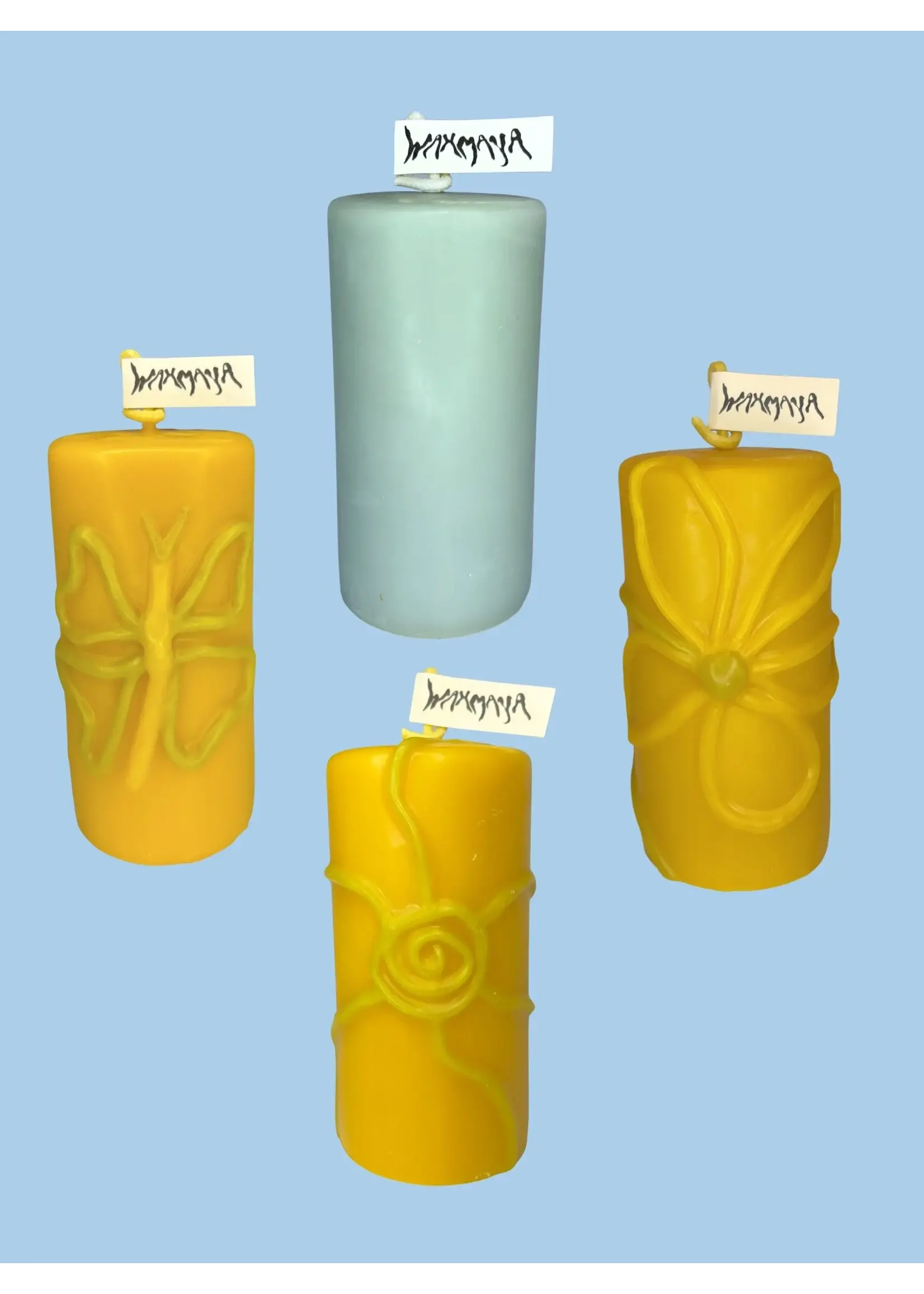 Waxmaya Bougies "Column" en cire d'abeille par Waxmaya