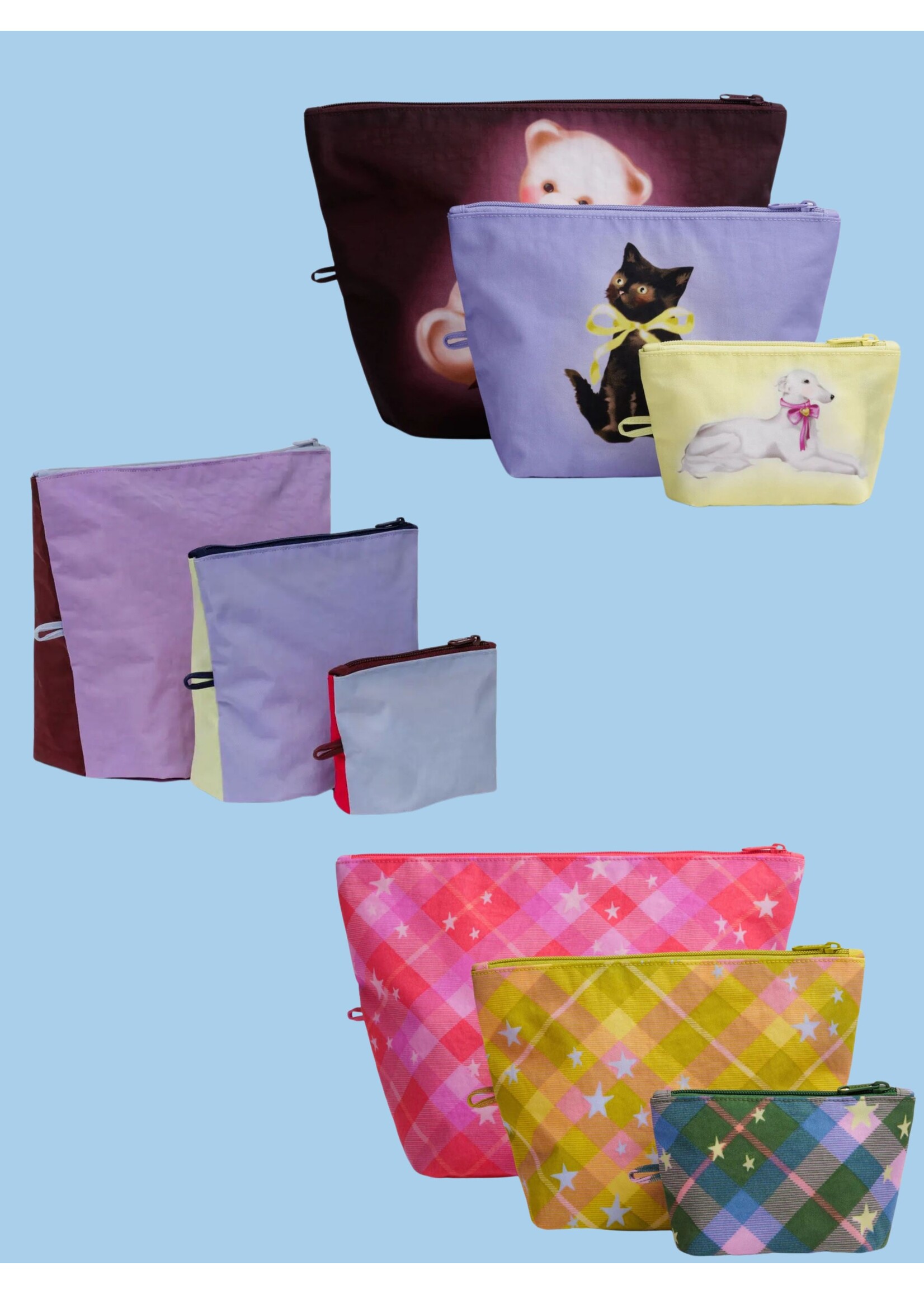 Baggu Ensemble de pochettes "Go Pouch" par Baggu