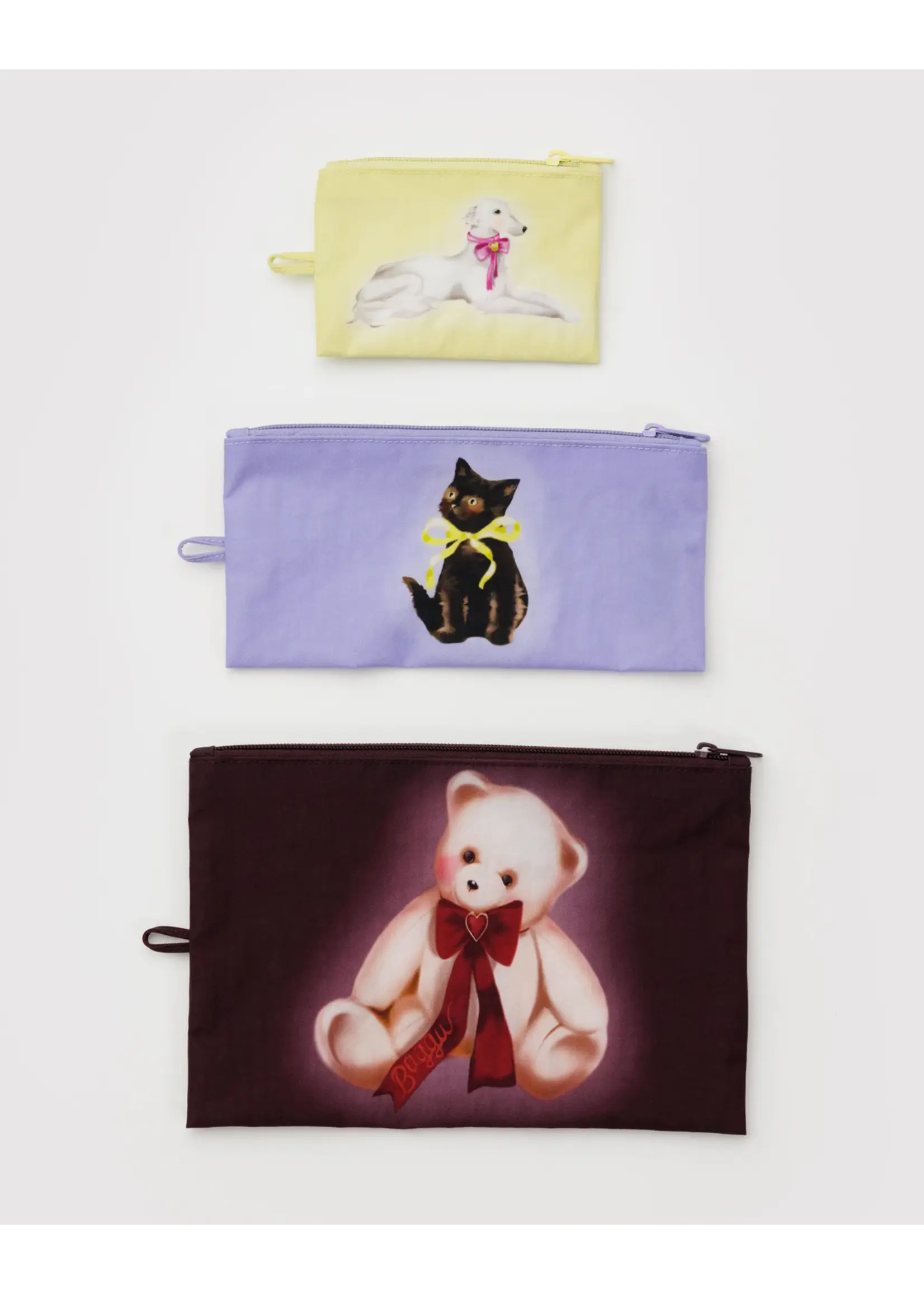 Baggu Ensembles de pochettes "Flat Pouch" par Baggu