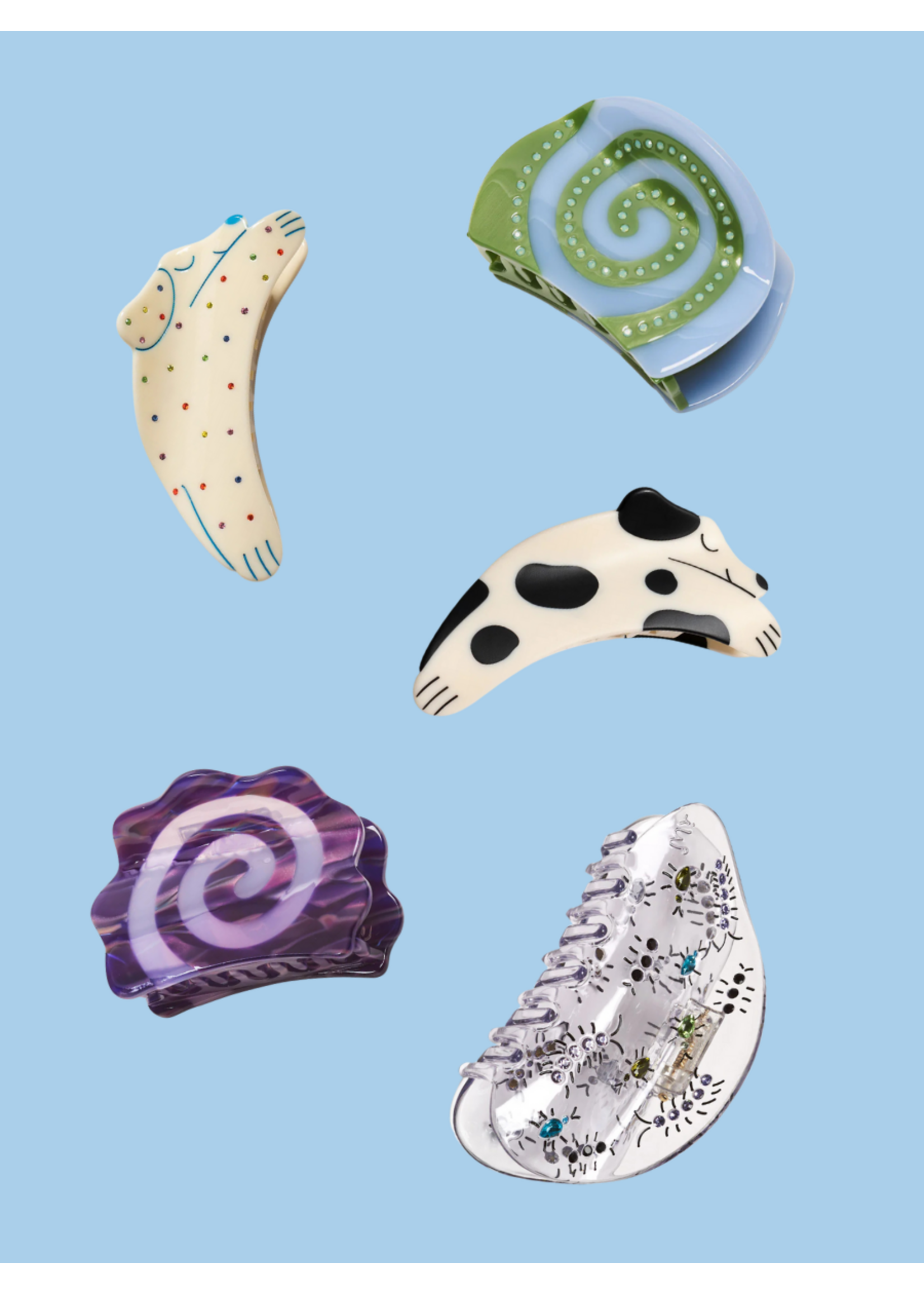 Winona Irene Various shape hair clips by Winona Irene