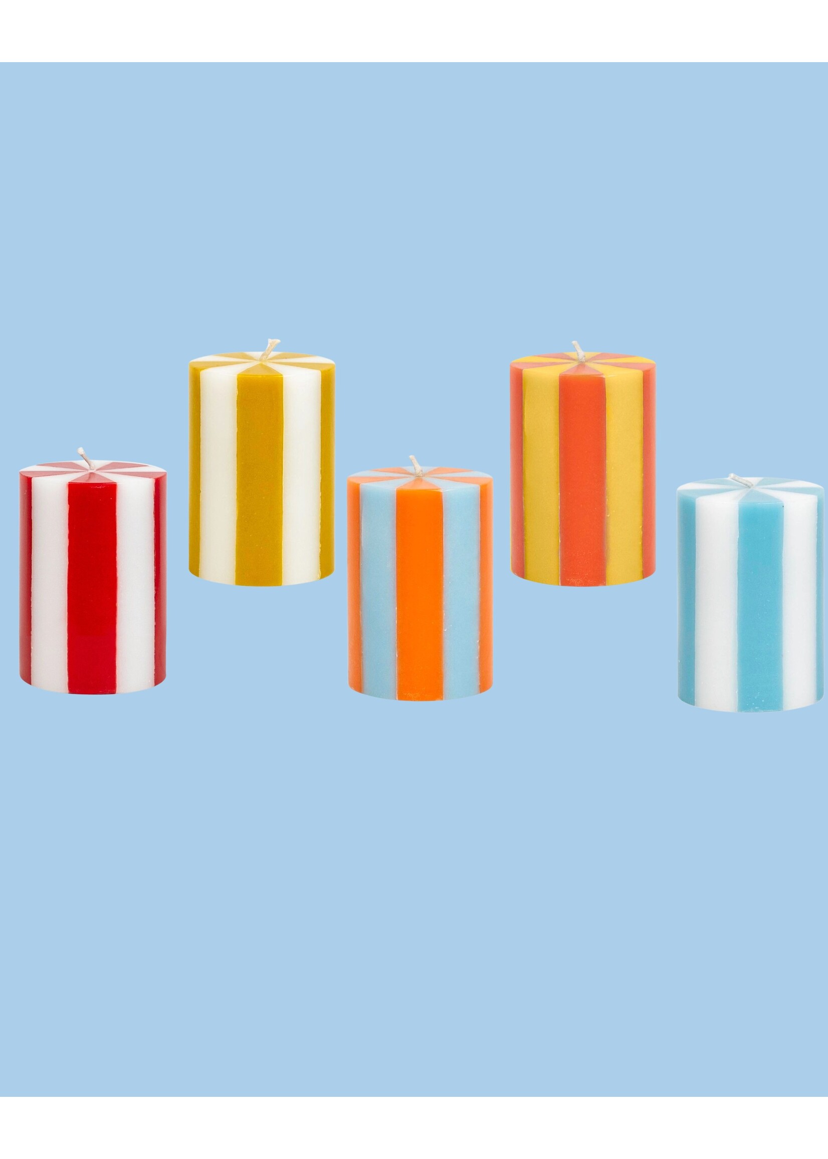 YOD&CO Small Stripe Pillar Candle by YOD&CO