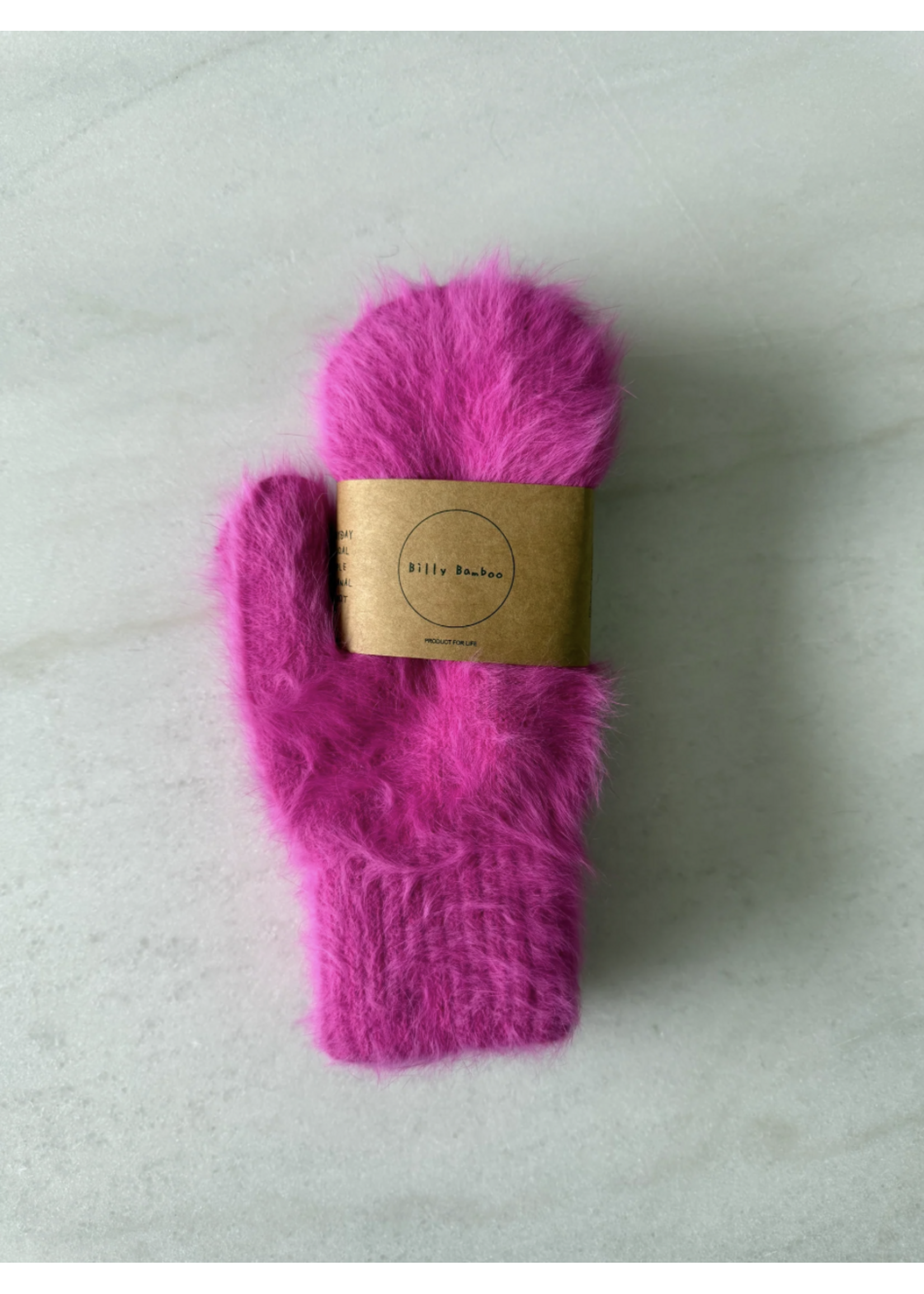 Billy Bamboo Fluffy angora mittens by Billy Bamboo