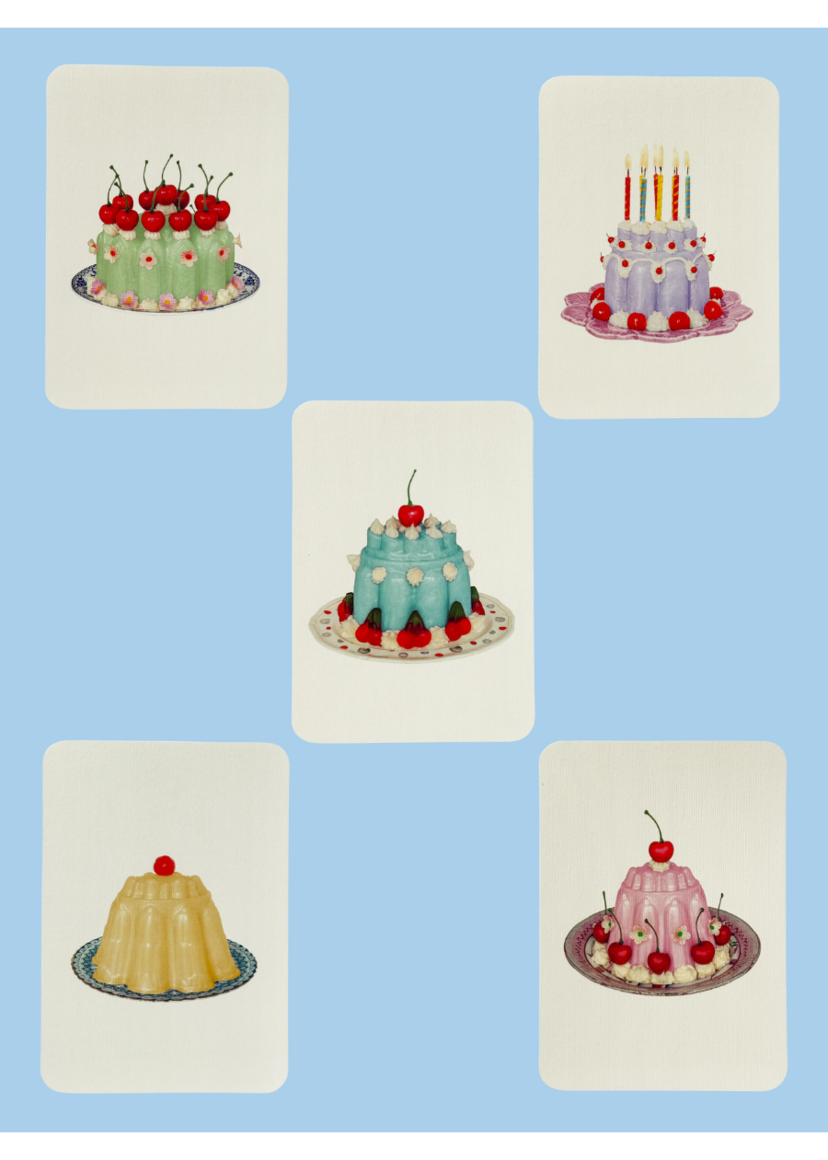 Canonbury Press Carte de souhaits "Blancmange" par Canonbury Press