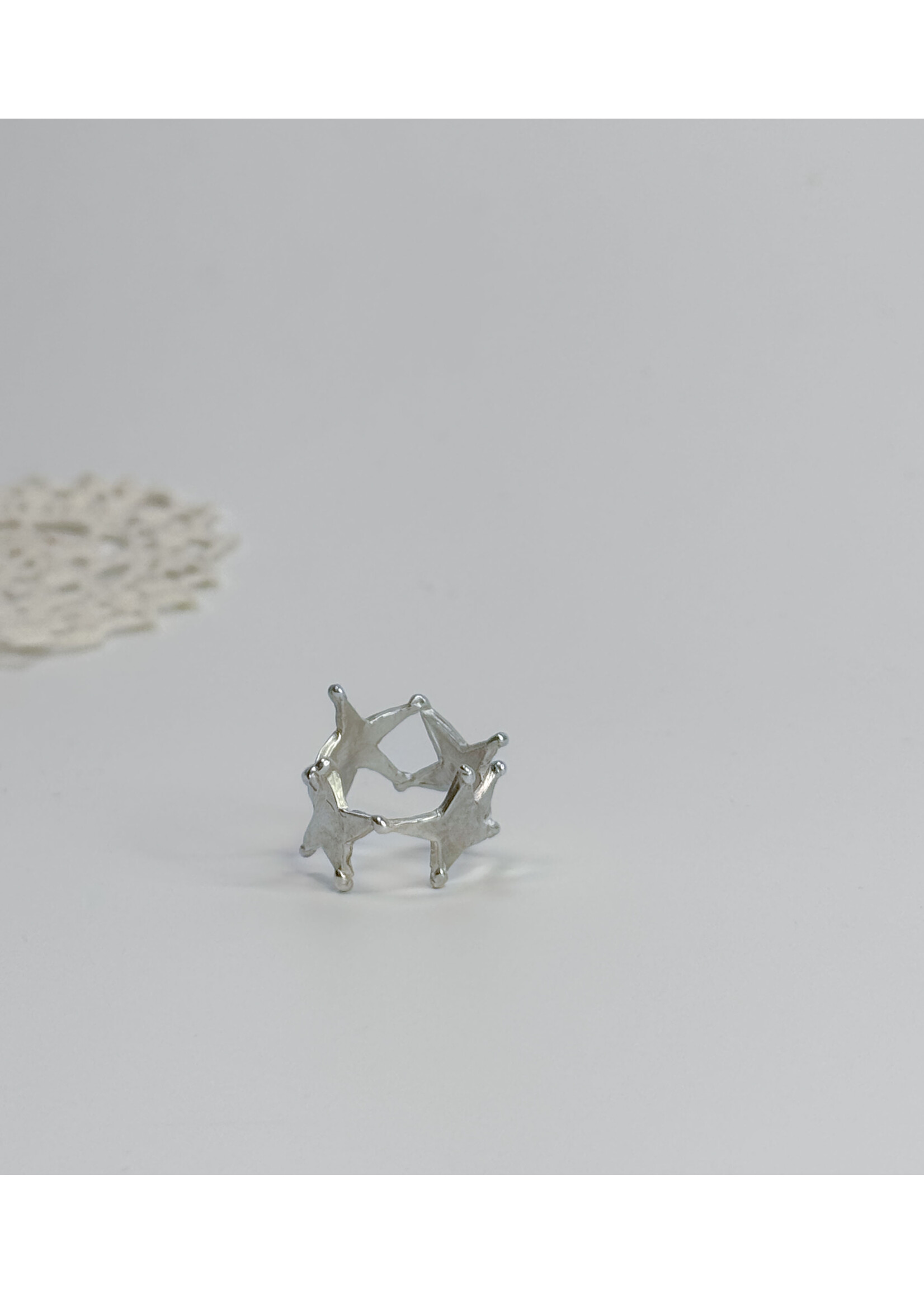 Atelier Melrai Silver ring  "Stelle Cadenti" by Atelier Melrai