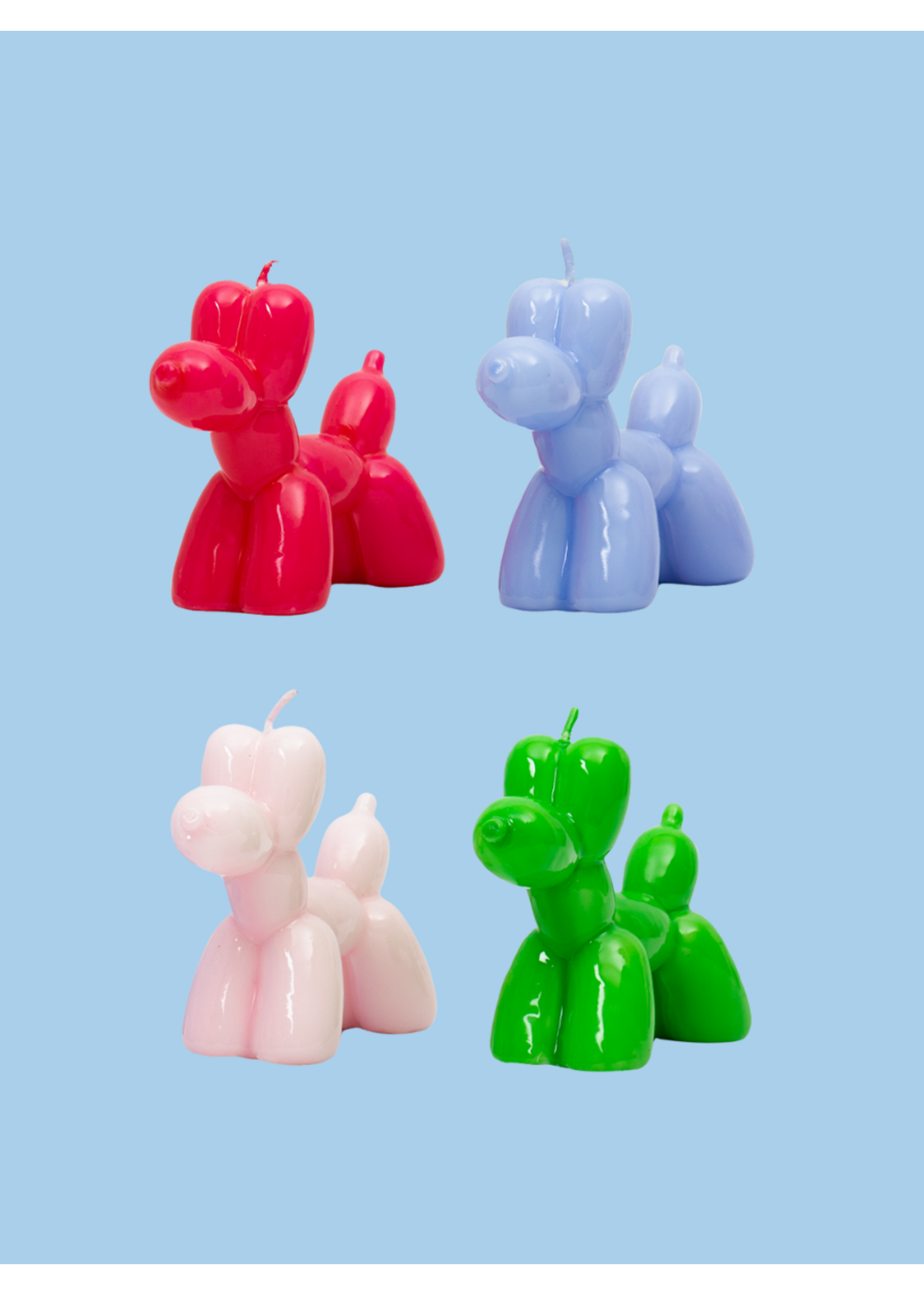 Helio Ferretti Balloon Dog candles by Helio Ferretti