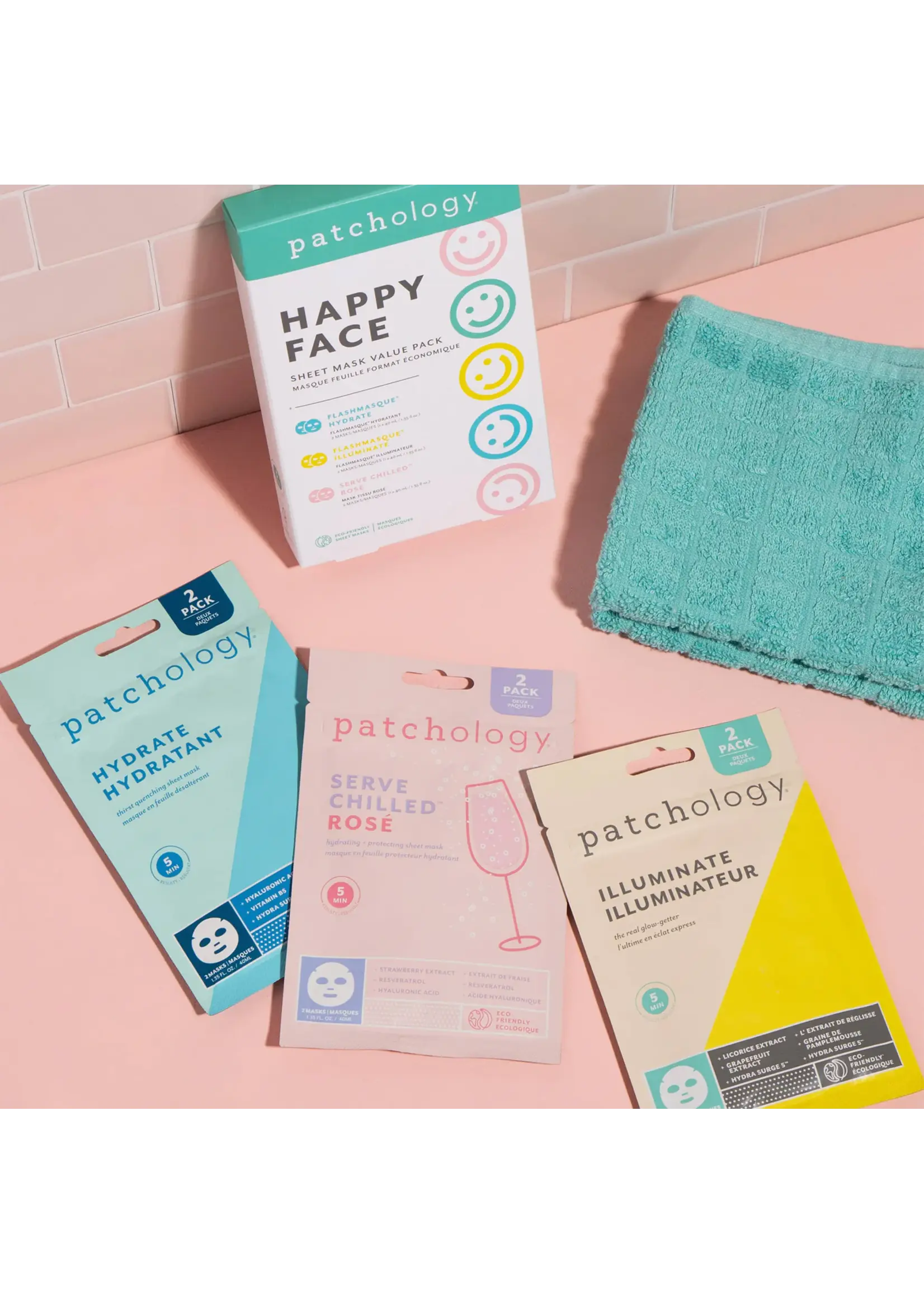 Patchology "New Happy Face" mask kit by Patchology