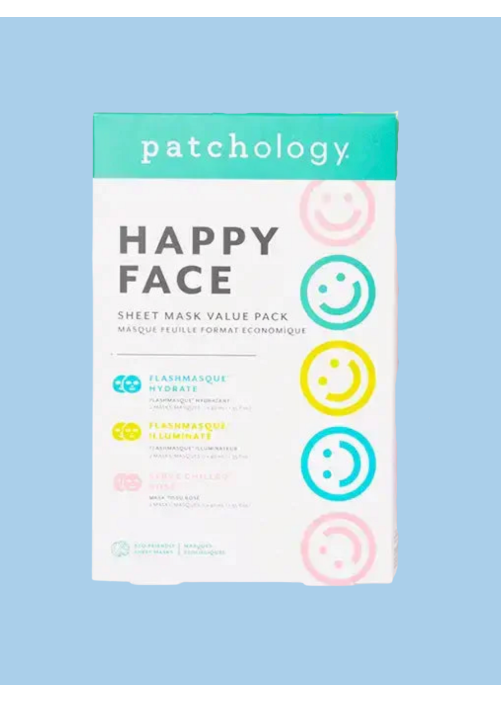 Patchology "New Happy Face" mask kit by Patchology