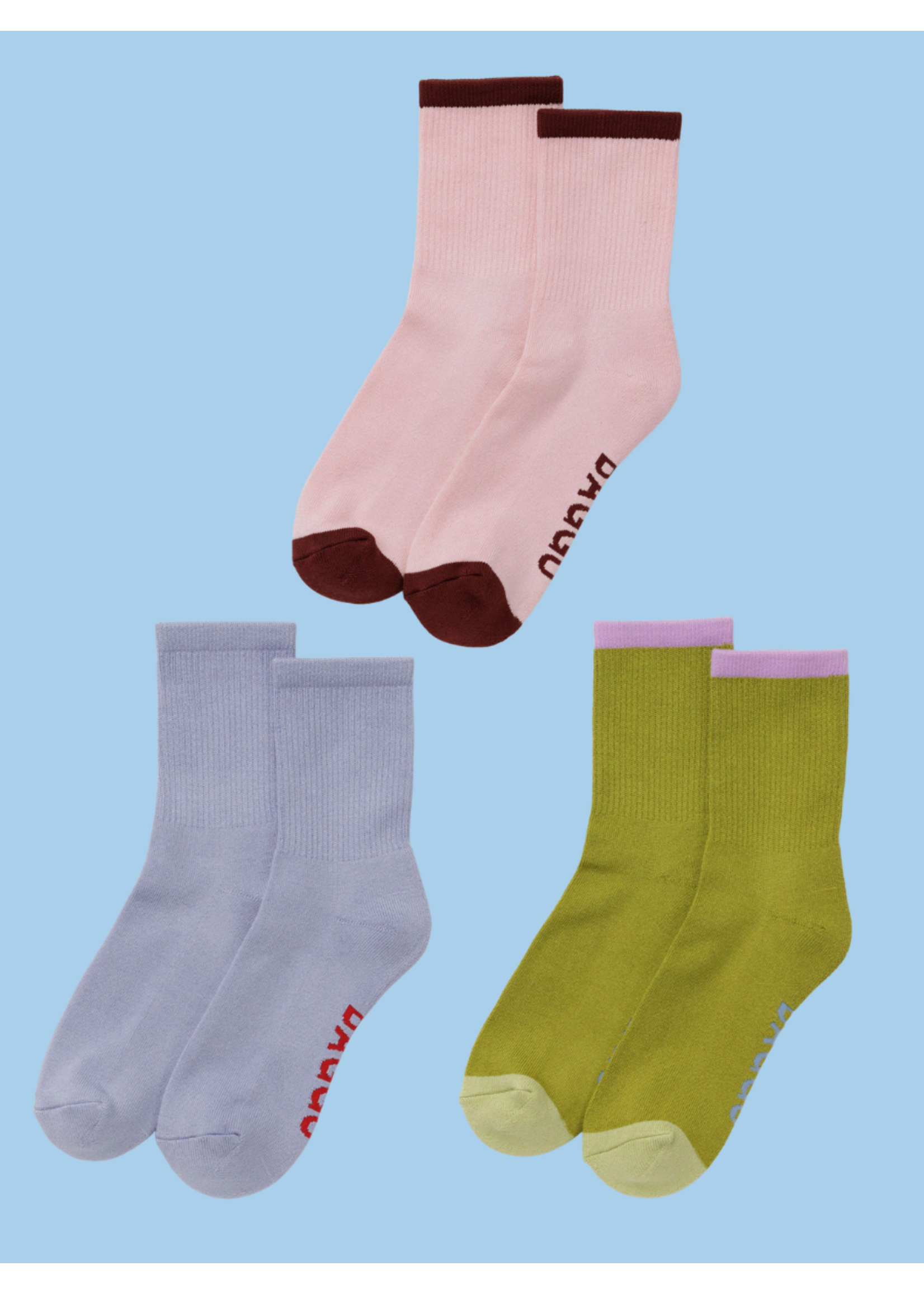 Baggu Chaussettes montantes côtelées par Baggu