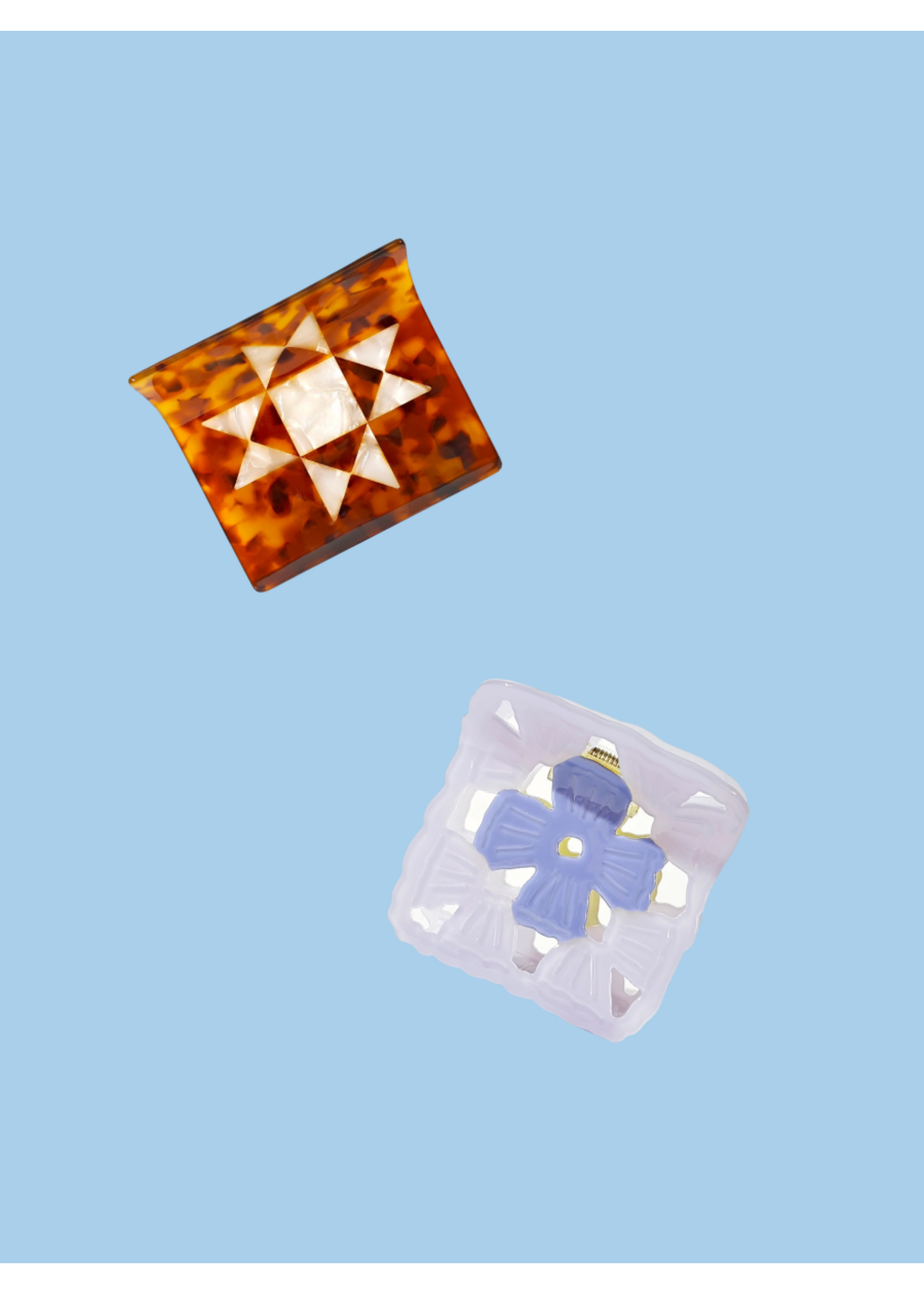 Hey Ricochet Square hair clip by Hey Ricochet