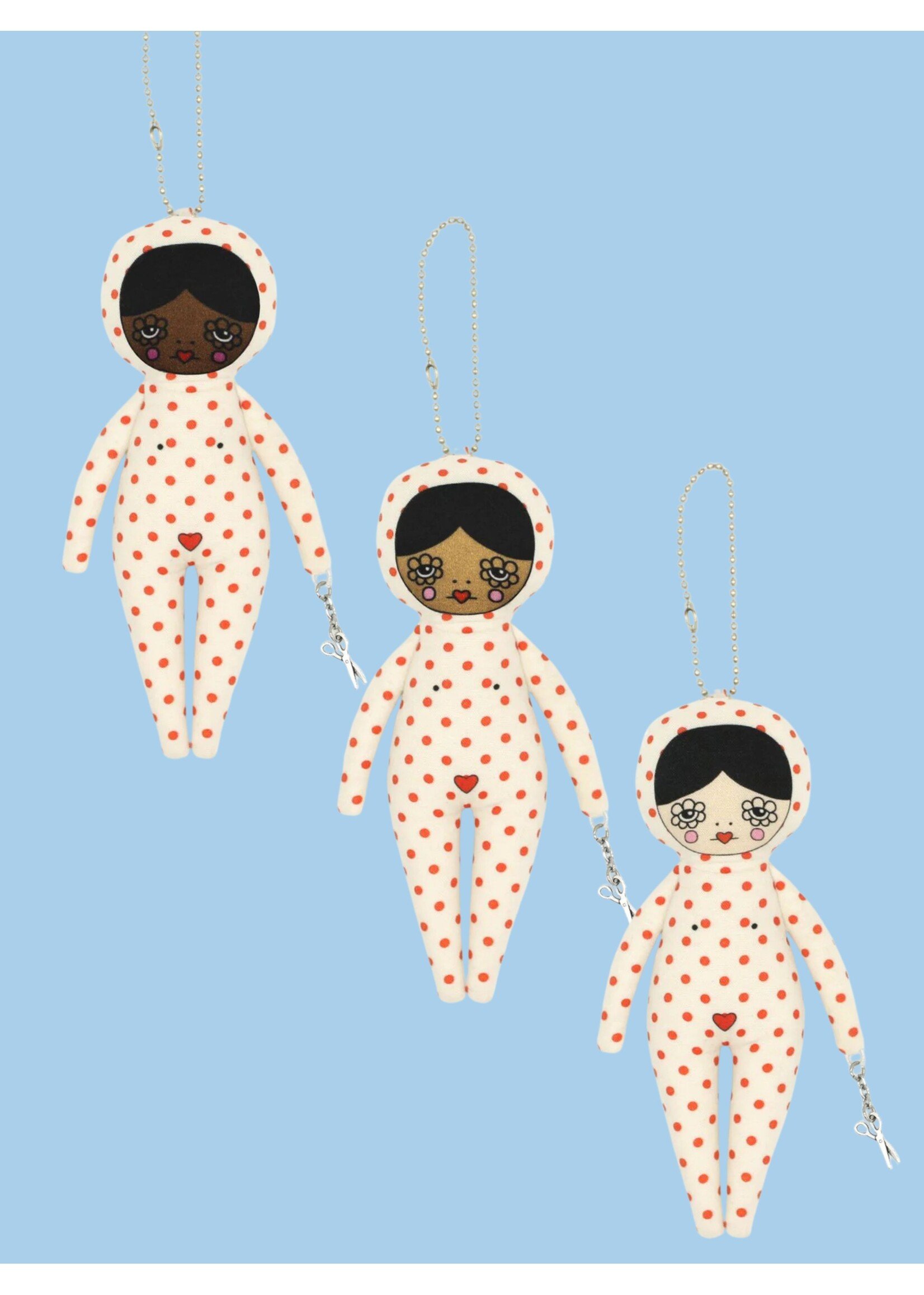 Bri Foster Dolls Polka Dot Doll Bag Charm by Bri Foster
