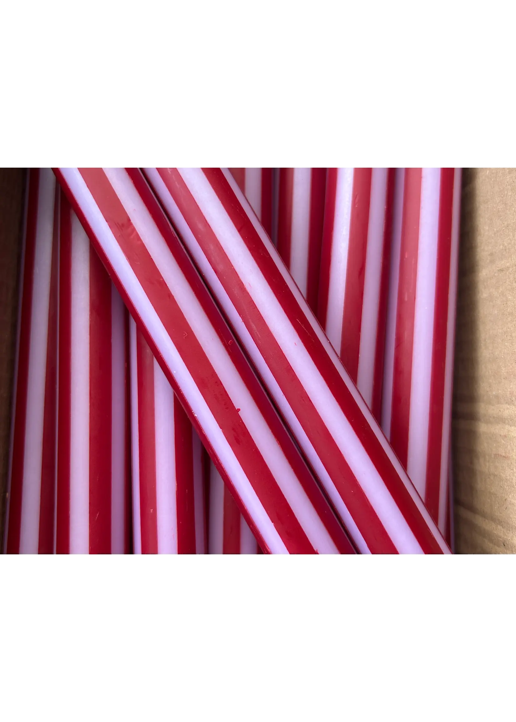 The Colour Emporium Individual striped candles by The Color Emporium