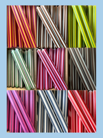 The Colour Emporium Individual striped candles by The Color Emporium