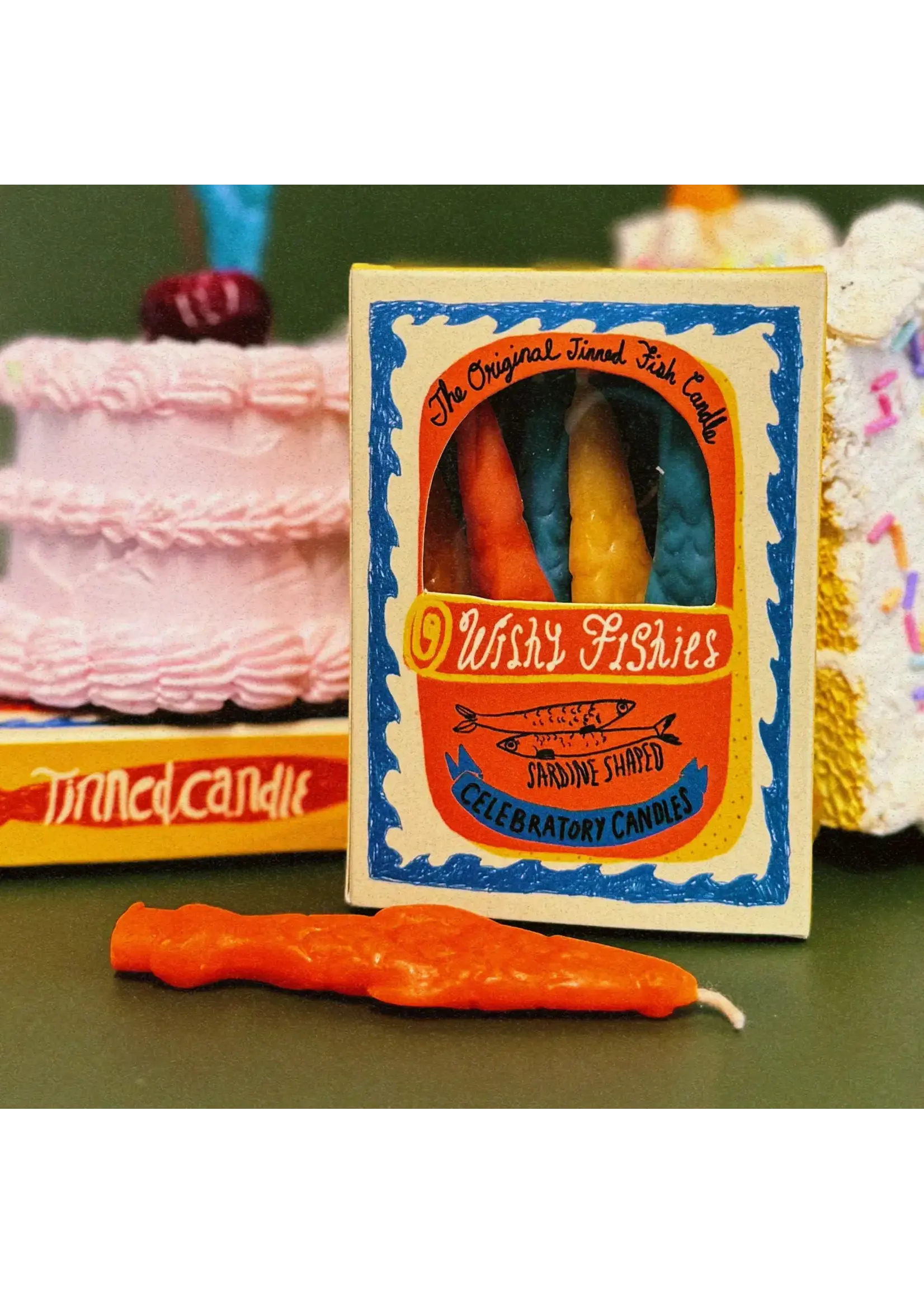 Tinned Candle Chandelles "Wishy Fishies" par Tinned Candle