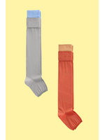 Soft Park Soft Park layered block knee-high socks