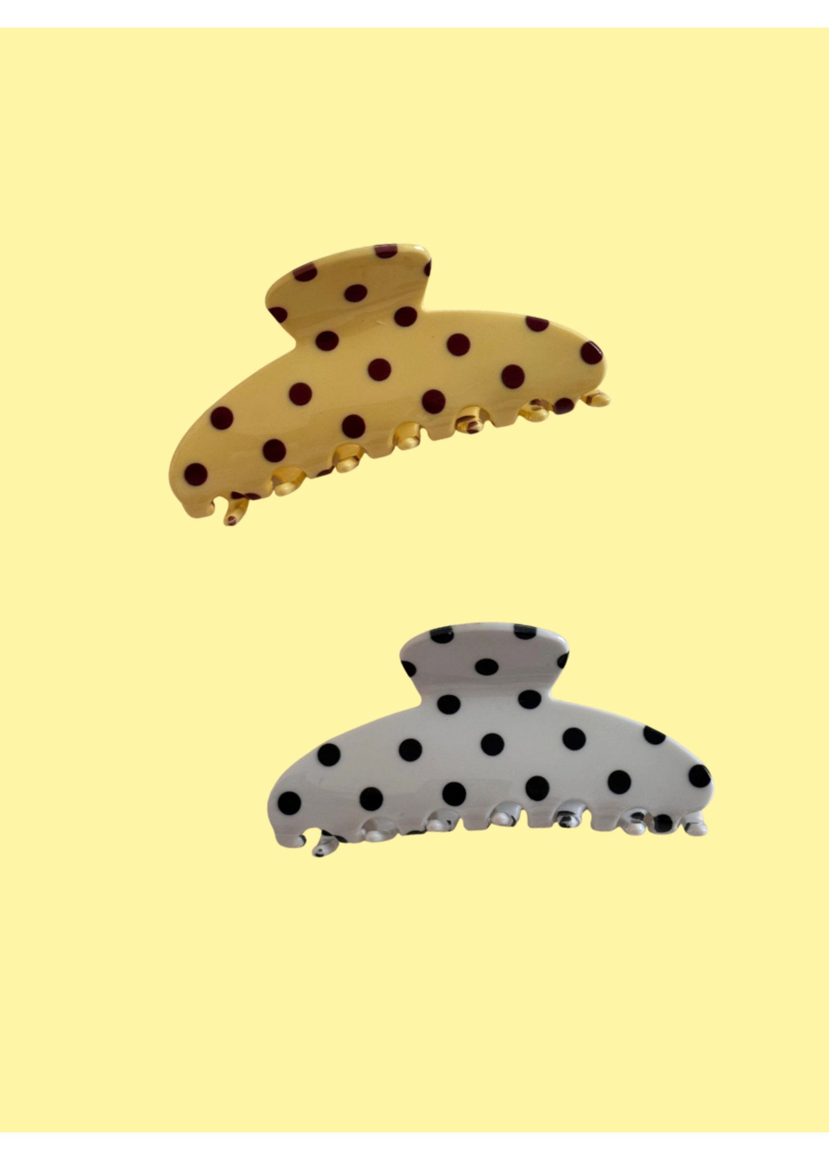 Dipped Shop Polka Dot Large Hair Clip by Dipped Shop