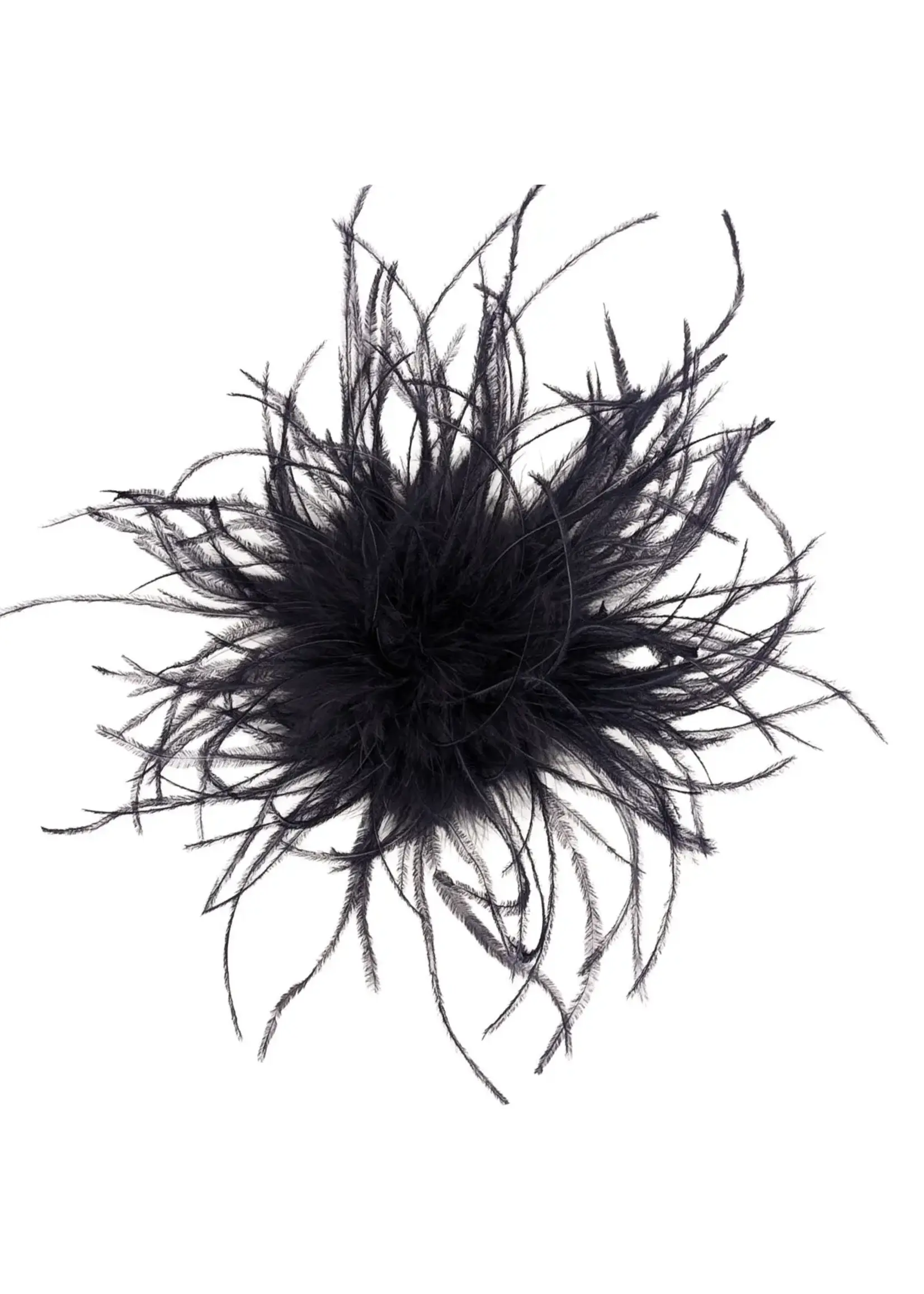 PANDEMONIUM Broche en plume d'autruche Pandemonium