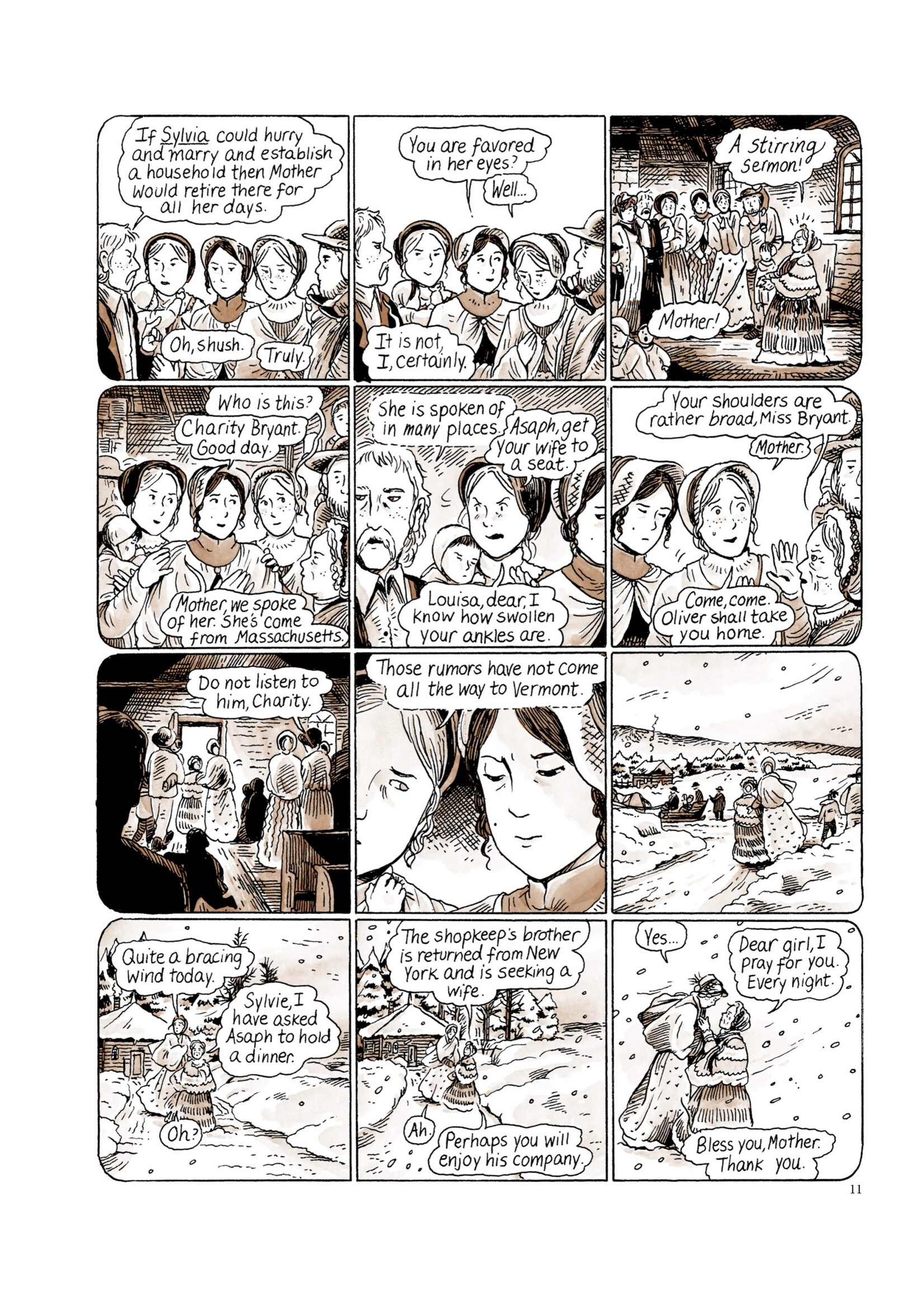 Drawn & Quarterly "Charity & Sylvia" roman graphique par Tillie Walden