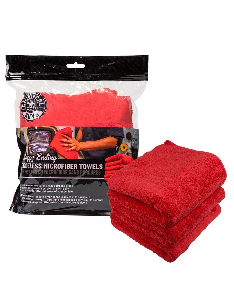 Chemical Guys MIC34103: Happy Ending Edgeless Microfiber Towels