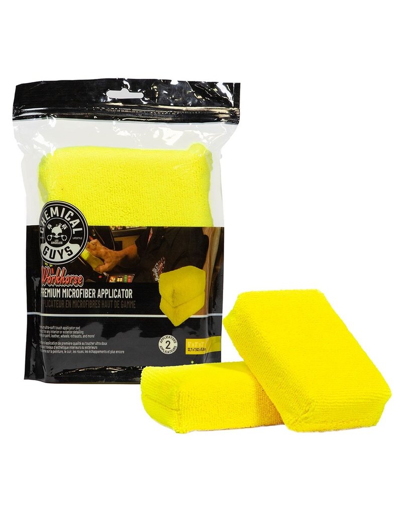 MIC28902 - Workhorse Premium Microfiber Applicator, Yellow