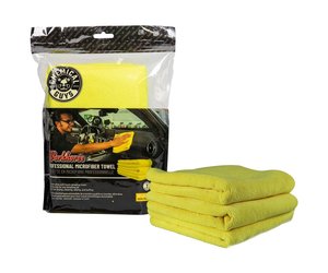 Chemical Guys Workhorse Professional Microfiber Towel, Yellow 16 x 16 (3  Pack) - Detail Garage - Orlando FL