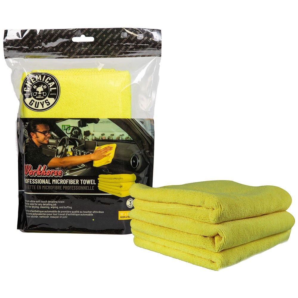 Microfiber Super Towel 16 x 16 - Yellow