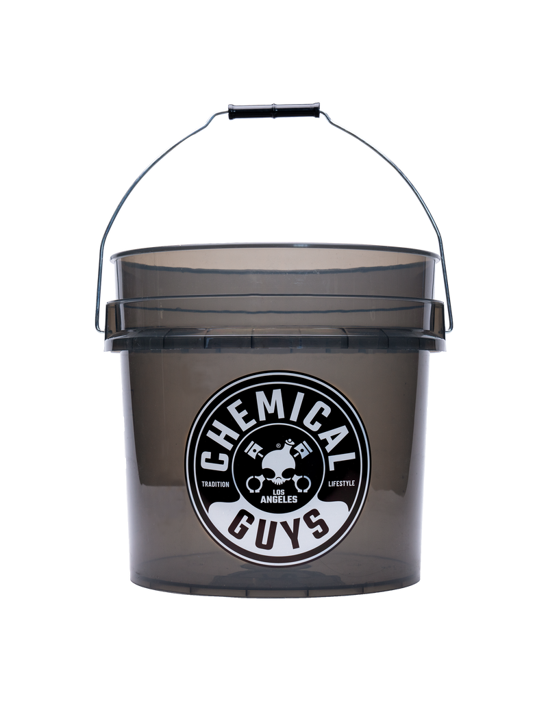 Chemical Guys ACC108 - Chemical Guys Heavy Duty Detailing Bucket, 4.5 Gal, Smoked Black