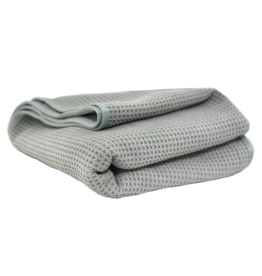 MIC_781_01 - Waffle Weave Gray Matter Dryer Towel, 25'' x 36''