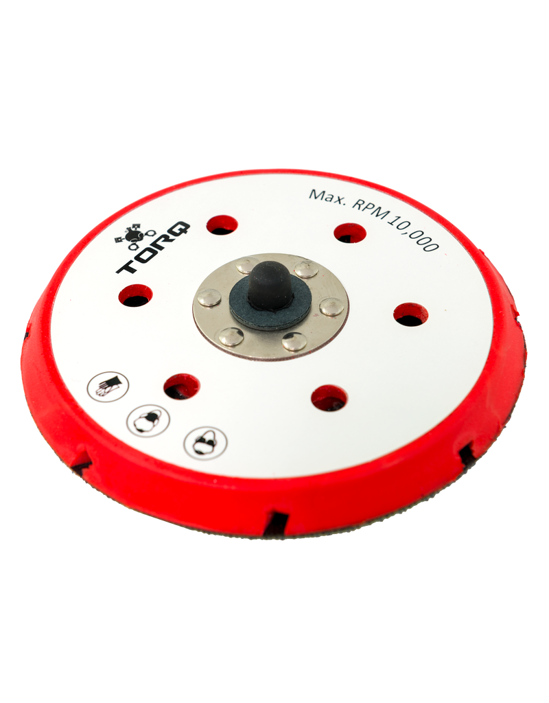 BUFLC_202 - TORQ R5 Dual-Action Red Backing Plate with Hyper Flex Technology (6 inch)