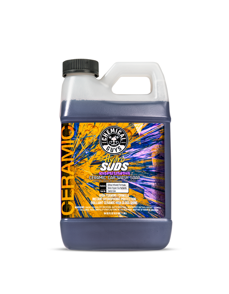 Chemical Guys CWS21264 - HydroSuds High-Gloss Hyper Foaming Sio2 Ceramic Car Wash Soap (64oz)