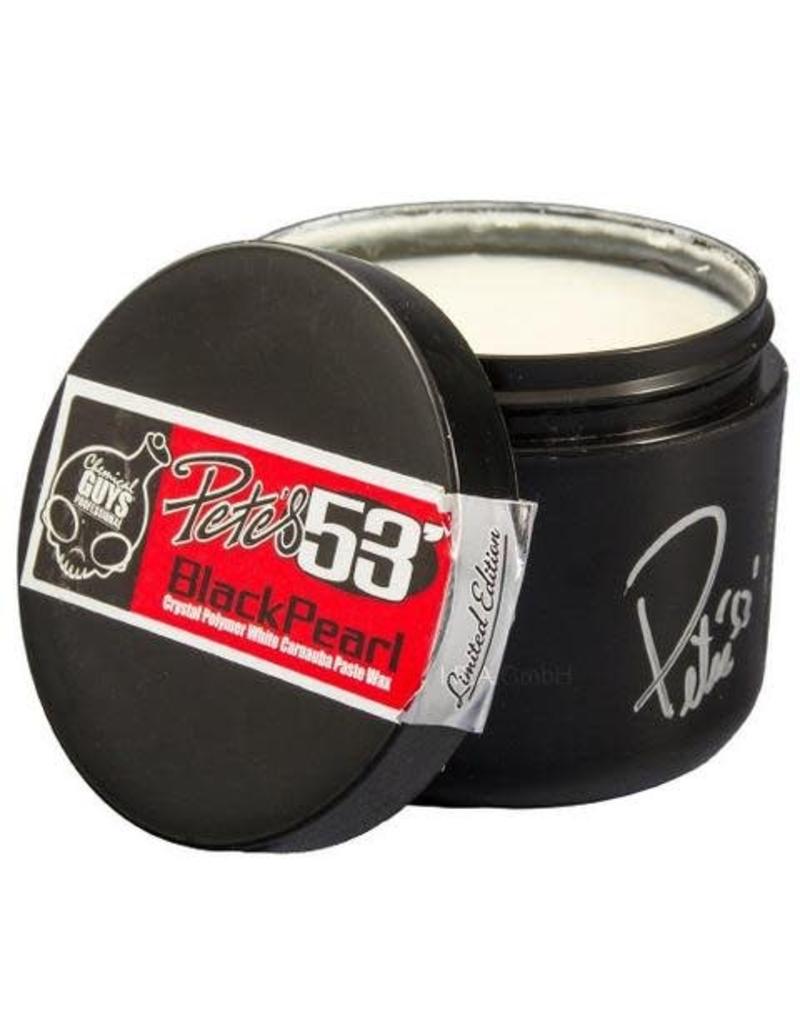 Chemical Guys Petes 53 Black Pearl Signature Carnauba Paste Wax  w/Applicators - 8 oz - Case of 12