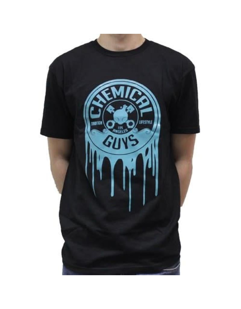 Chemical Guys SHE717M - Chemical Guys Shirt Turquoise Dripping Logo  (Medium)