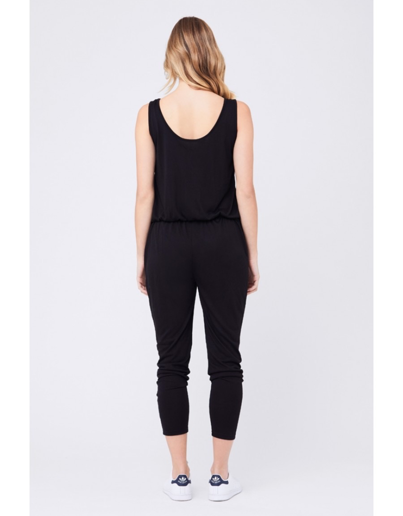 jersey overall jumpsuit