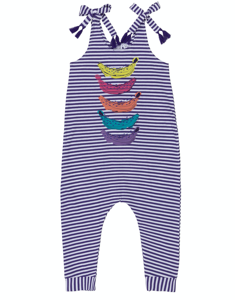purple and white jumpsuit
