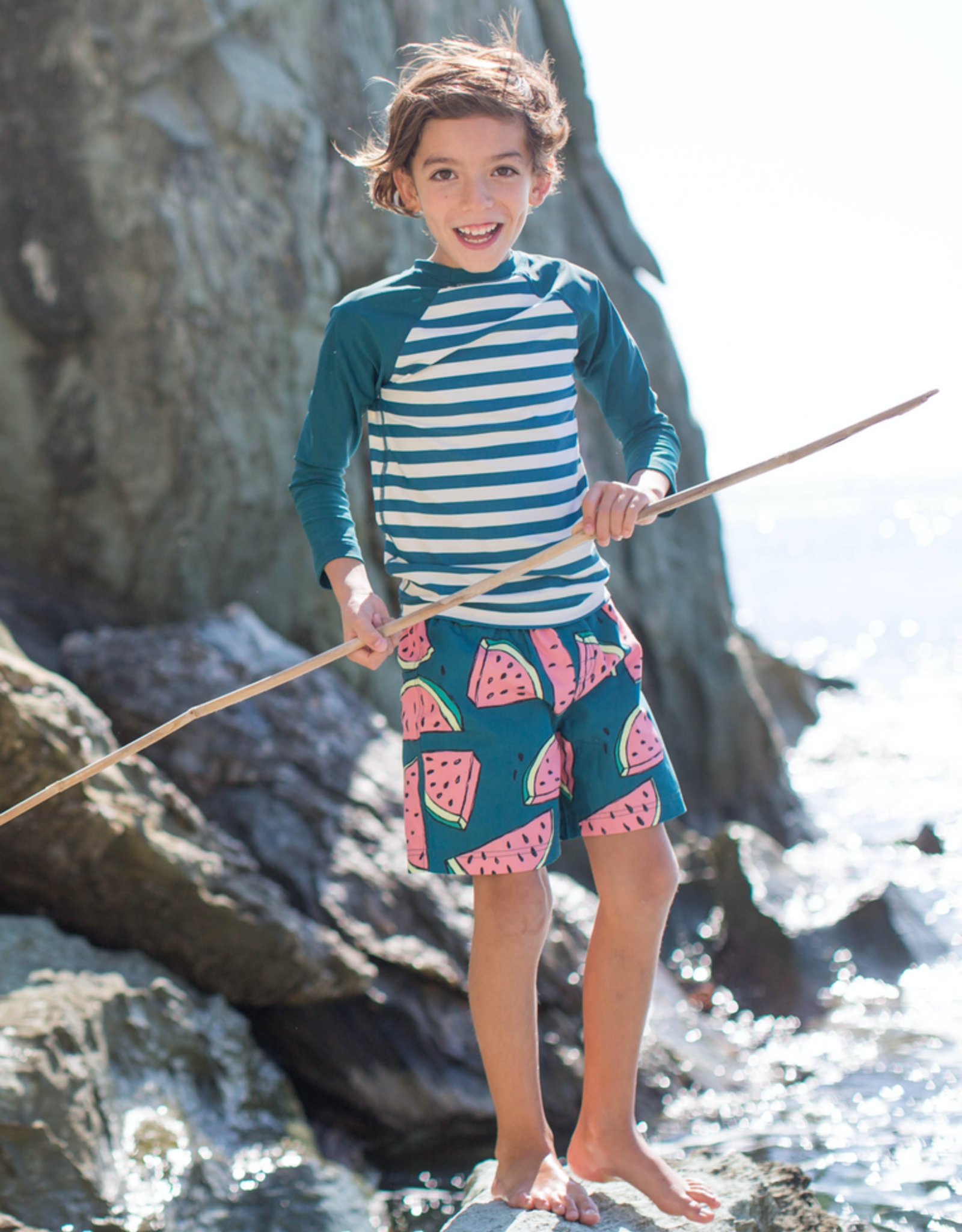 boys watermelon swim trunks