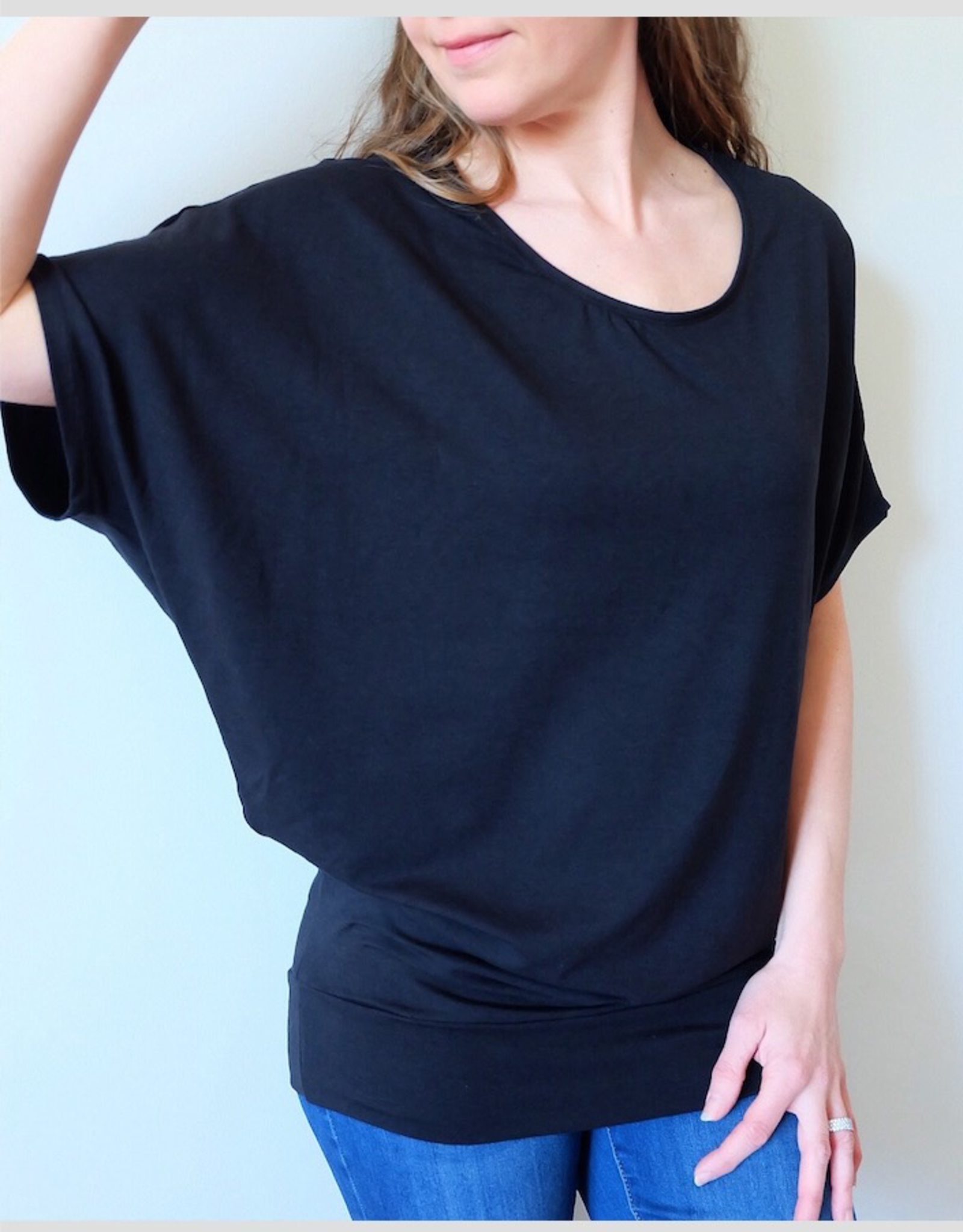 batwing short sleeve top