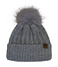 Calikids Calikids Knit Fur Pom Pom Hat