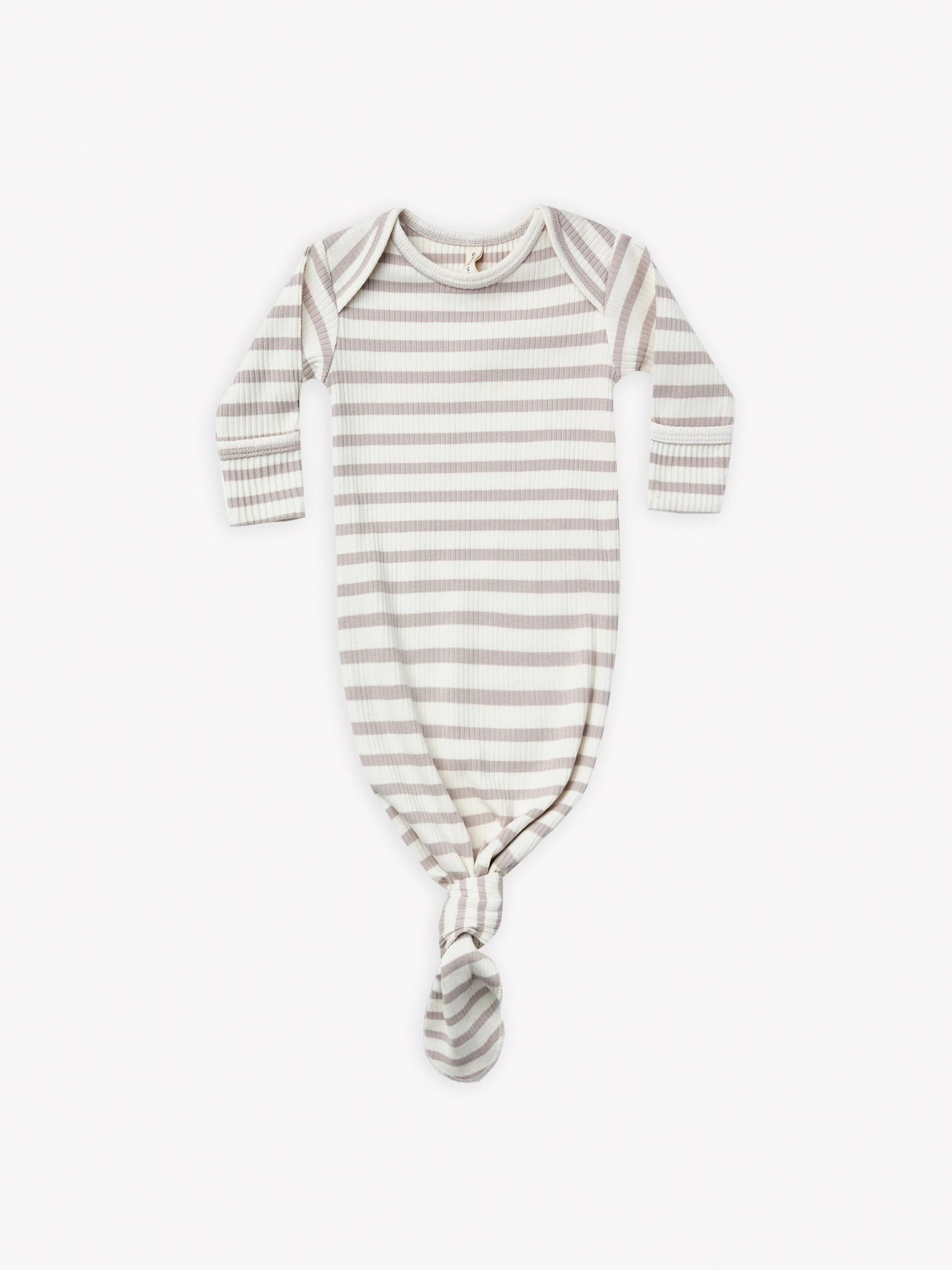 Quincy Mae Quincy Mae Ribbed Knotted Baby Gown