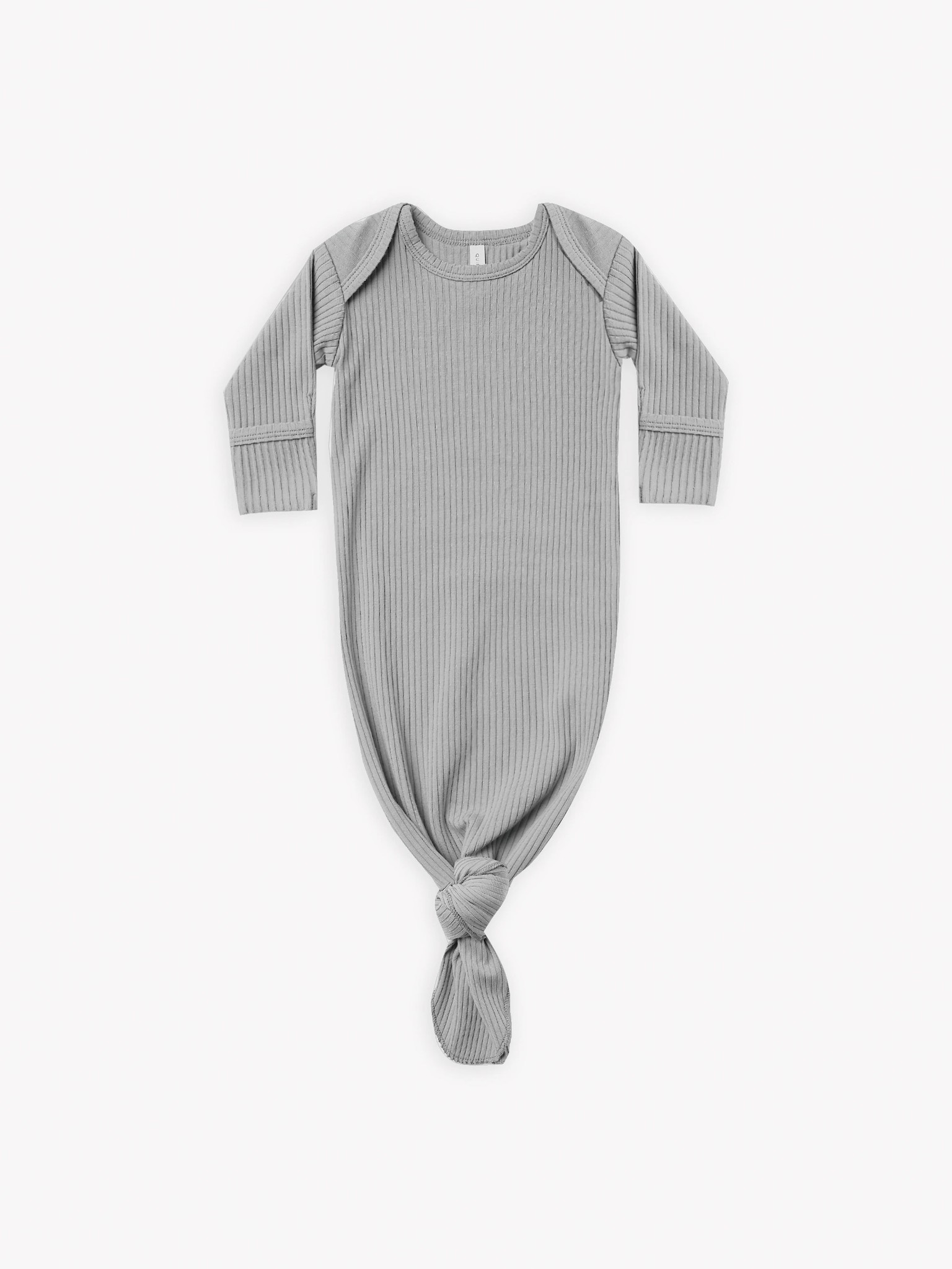 Quincy Mae Quincy Mae Ribbed Knotted Baby Gown