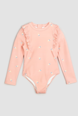 Miles the Label Miles the Label Popsicle Print on Dusty Pink L/S One Piece Swimsuit