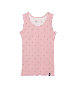 Deux par Deux Deux par Deux Printed Tank Light Pink Butterflies