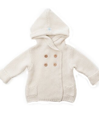 Beba Bean Crochet Knit Hoodie