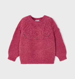 Mayoral Mayoral Cherry Red Knit Sweater