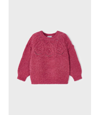 Mayoral Mayoral Cherry Red Knit Sweater